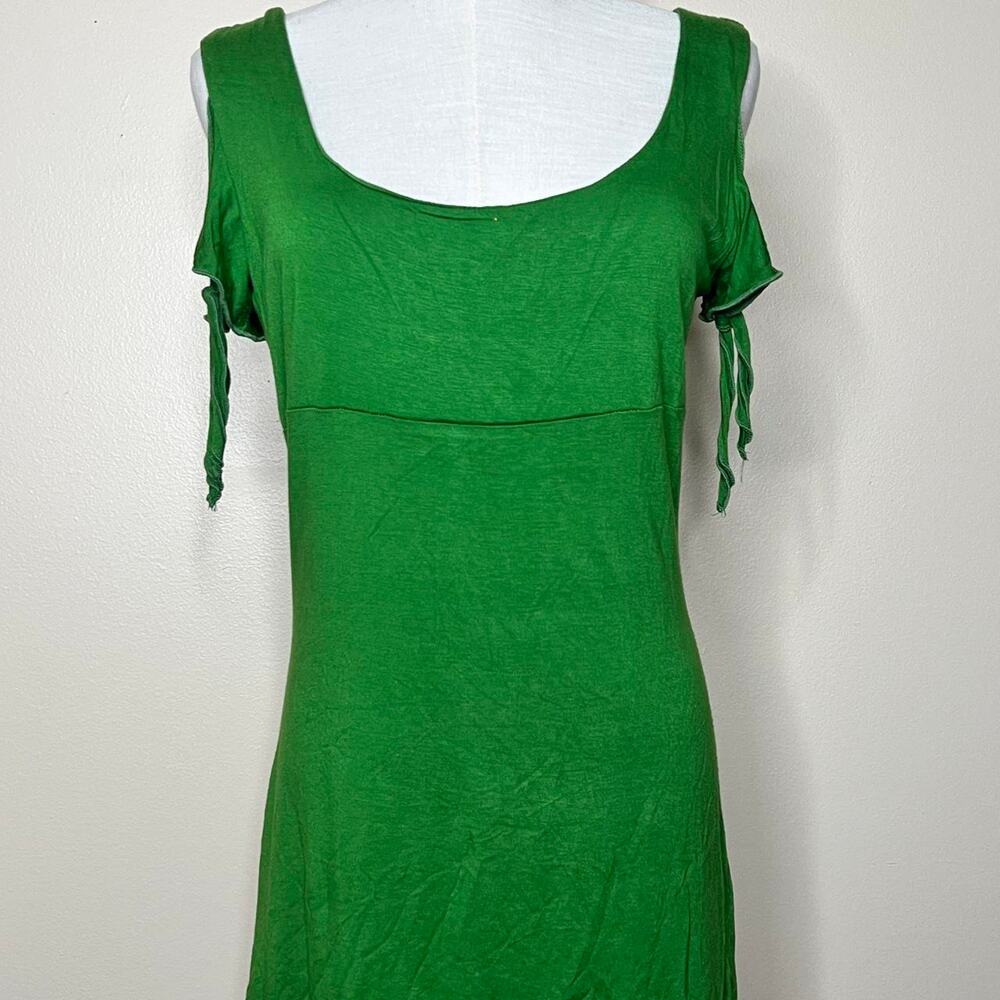 Y2k soft green mini dress